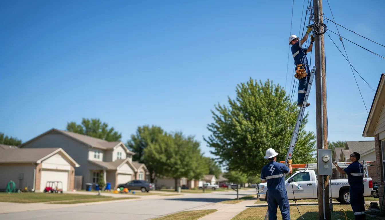 Residential electrician providing installation services in Karnack, TX